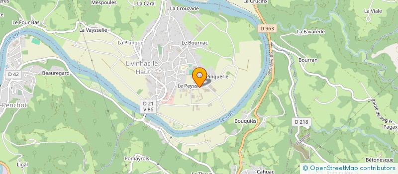 localisation de l'entreprise SCI 30 AM  LIVINHAC-LE-HAUT