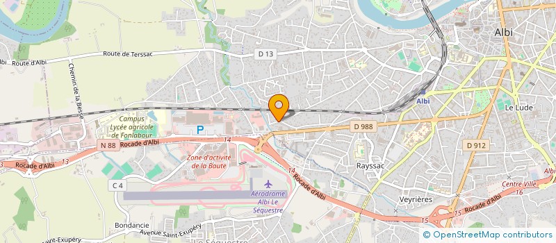 localisation de l'entreprise SCI 30 BIS RUE DE CRINS à ALBI