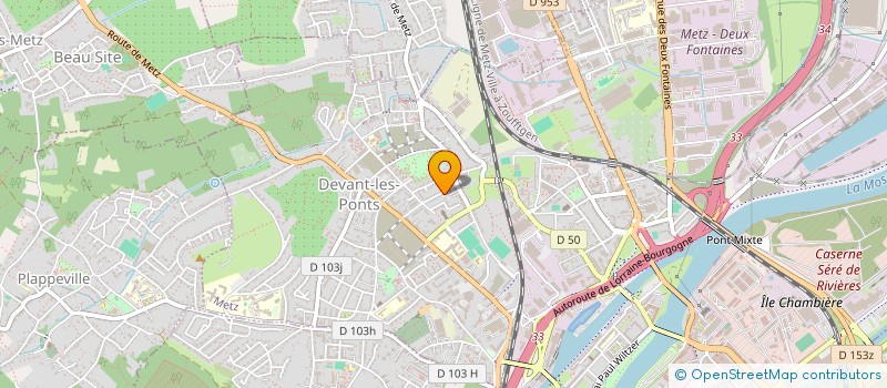 localisation de l'entreprise SCI 30 MONDON  METZ