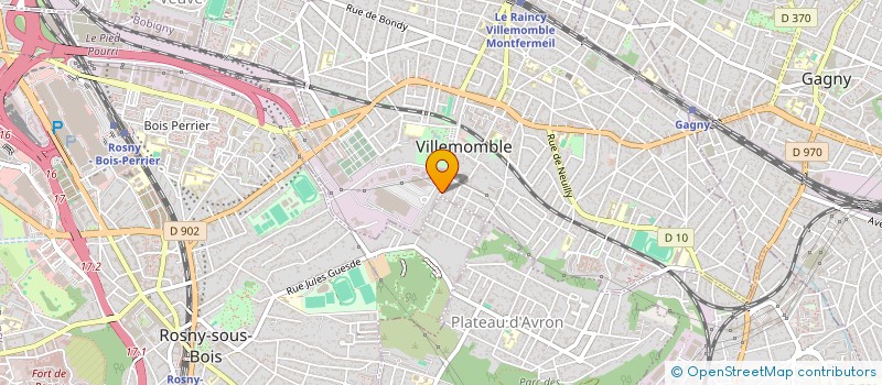 localisation de l'entreprise SCI 30 RUE D'AVRON à VILLEMOMBLE