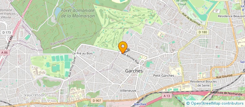 localisation de l'entreprise SCI 30 RUE DE MEUDON à GARCHES