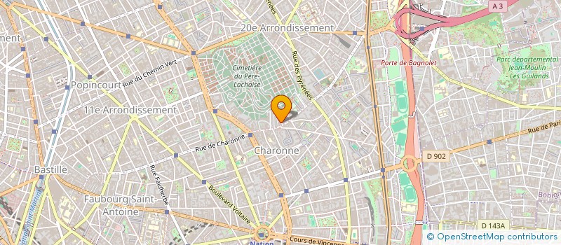 localisation de l'entreprise SCI 30 RUE LIGNER  PARIS