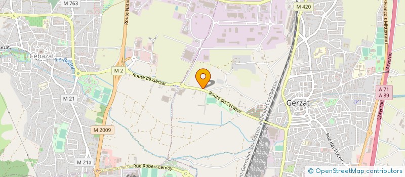 localisation de l'entreprise SCI 30 RUE NIEL  GERZAT