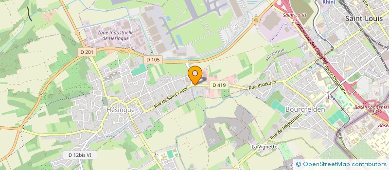 localisation de l'entreprise SCI 3000  HESINGUE