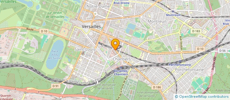 localisation de l'entreprise SCI 3000 PAT STA à VERSAILLES