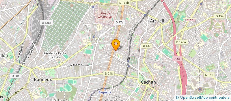 localisation de l'entreprise SCI 31 DOLET  CACHAN