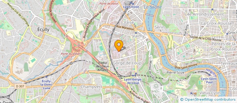 localisation de l'entreprise SCI 31 QUAI FULCHIRON  LYON