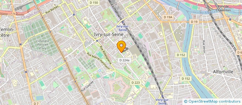 localisation de l'entreprise SCI 31 RASPAIL IVRY à IVRY-SUR-SEINE