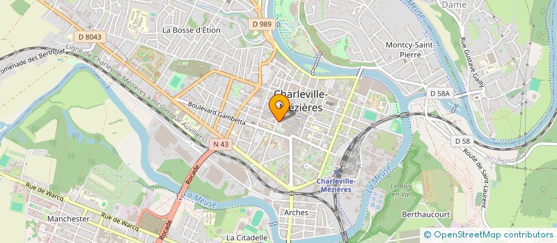 localisation de l'entreprise SCI 31 RUE BOURBON à CHARLEVILLE-MEZIERES