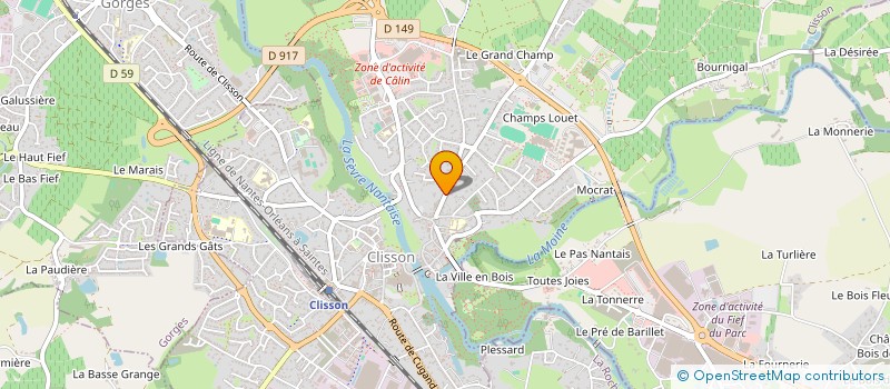 localisation de l'entreprise SCI 31 RUE DE LA DIMERIE  CLISSON