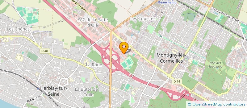 localisation de l'entreprise SCI 31 RUE JEAN MERMOZ à MONTIGNY-LES-CORMEILLES
