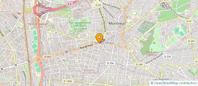 localisation de l'entreprise SCI 31 RUE PARIS à MONTREUIL