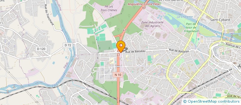localisation de l'entreprise SCI 317 BIS RUE DE BASSEAU à ANGOULEME