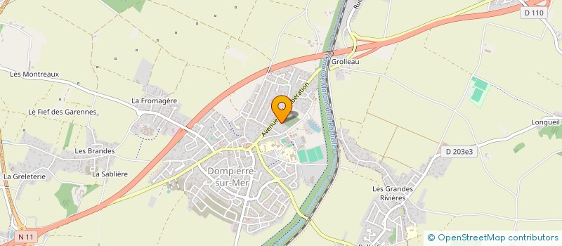 localisation de l'entreprise SCI 319 RTE DE VANNES SAINT HERBLAIN  DOMPIERRE-SUR-MER