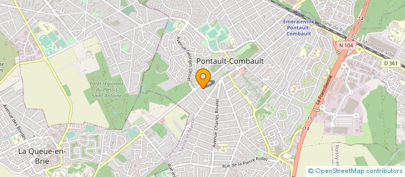 localisation de l'entreprise SCI 32 LES NAUTIQUES DU GOLF à PONTAULT-COMBAULT