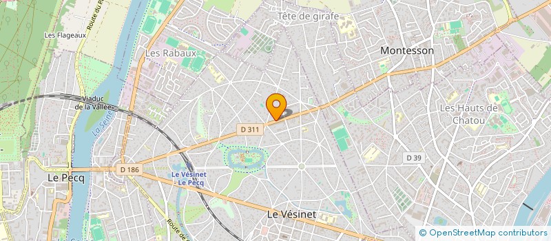 localisation de l'entreprise SCI 32 LOU PINET  LE VESINET