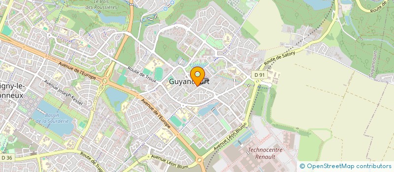 localisation de l'entreprise SCI 32 RUE AMBROISE-CROIZAT  GUYANCOURT