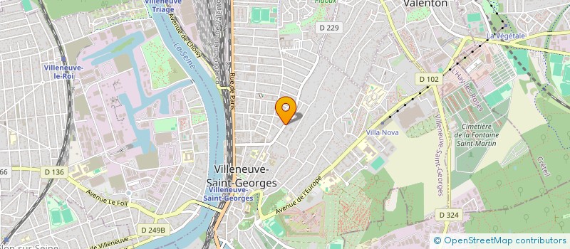 localisation de l'entreprise SCI 32 VALENTON  VILLENEUVE-SAINT-GEORGES