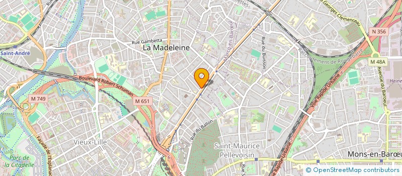 localisation de l'entreprise SCI 33 35 à LA MADELEINE