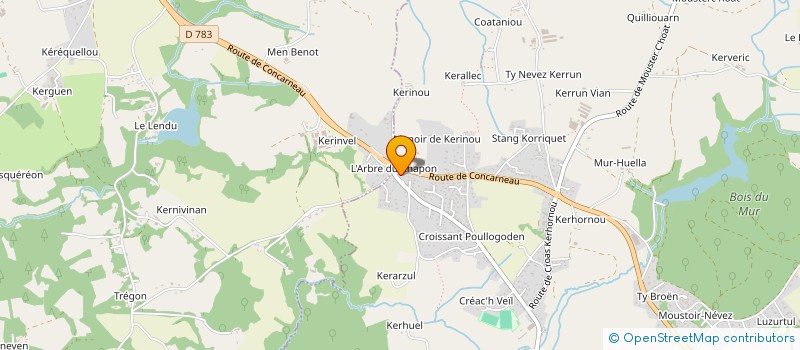 localisation de l'entreprise SCI 33 AVENUE DU ROUILLEN  SAINT-EVARZEC