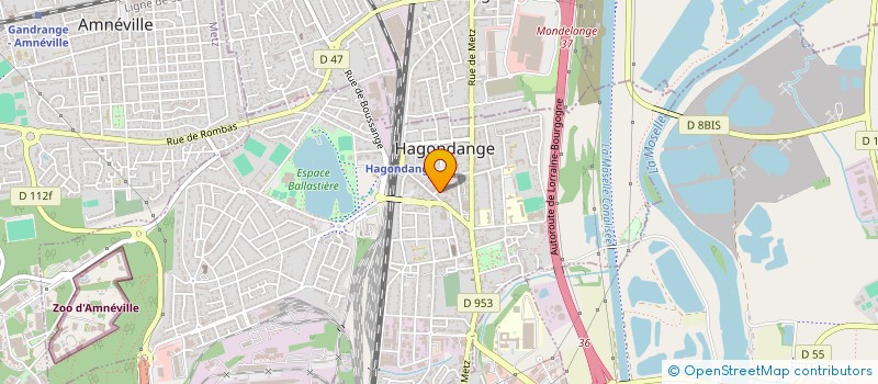 localisation de l'entreprise SCI 33 GARE à HAGONDANGE