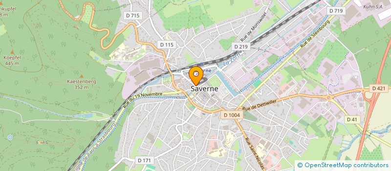 localisation de l'entreprise SCI 33 GRAND'RUE  SAVERNE