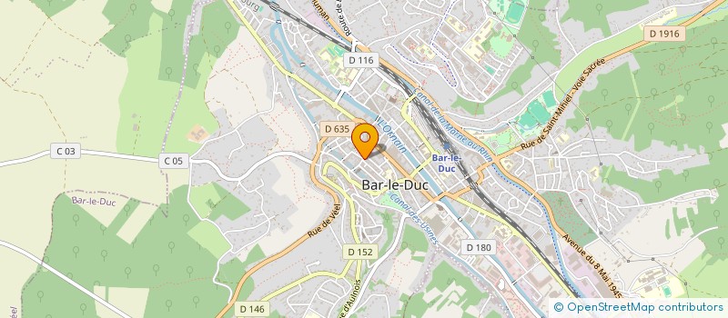 localisation de l'entreprise SCI 33 R JEAN JACQUES ROUSSEAU à BAR-LE-DUC
