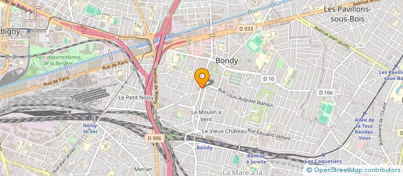 localisation de l'entreprise SCI 33 RDC SALENGRO  BONDY