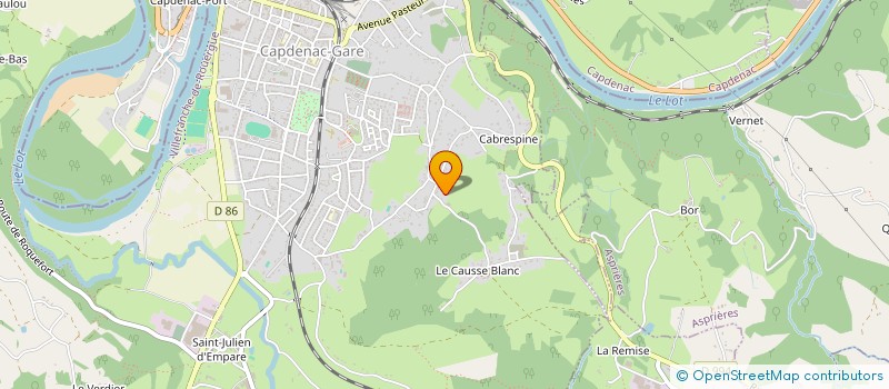 localisation de l'entreprise SCI 33 ROSEAUX  CAPDENAC-GARE