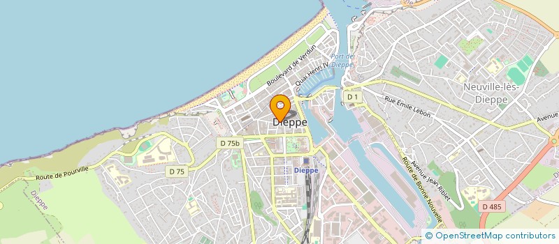 localisation de l'entreprise SCI 33 RUE DES MAILLOTS  DIEPPE