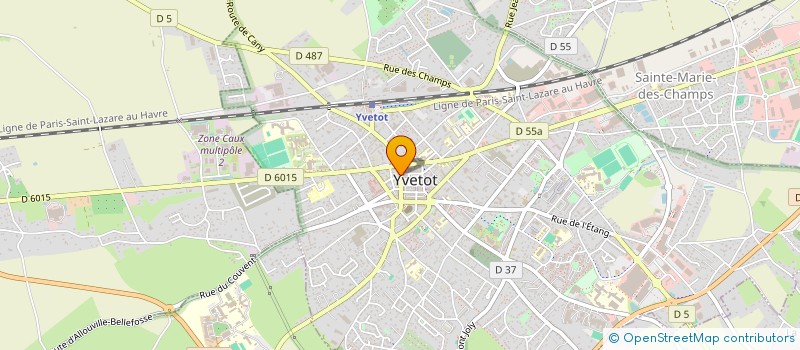 localisation de l'entreprise SCI 33 RUE DES VICTOIRES  YVETOT