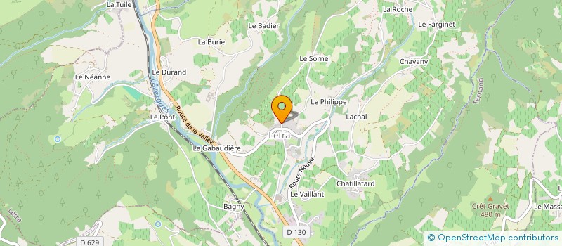 localisation de l'entreprise SCI 330 LA VALLEE  LETRA