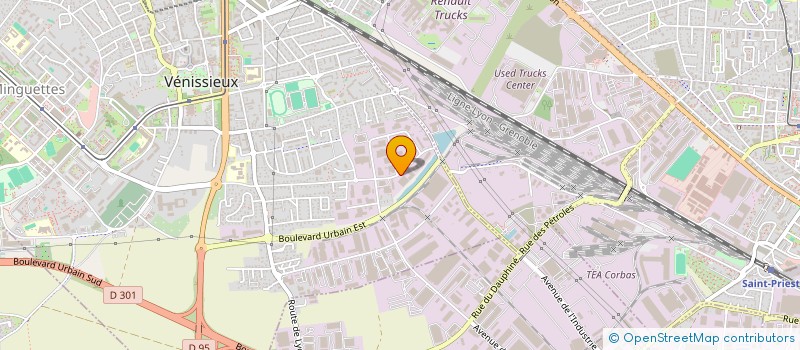 localisation de l'entreprise SCI 33A  VENISSIEUX