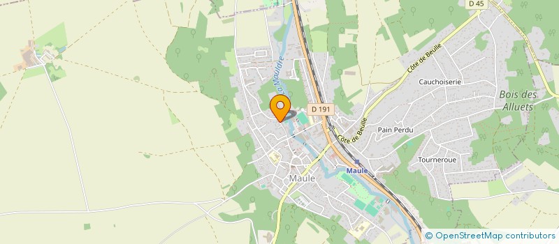 localisation de l'entreprise SCI 33BIS RUE SAINT VINCENT  MAULE