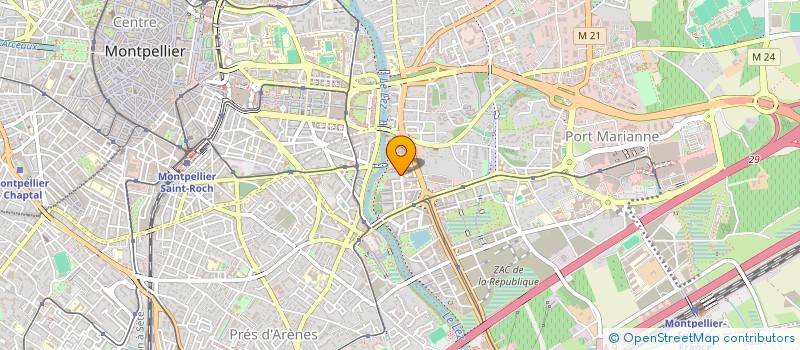localisation de l'entreprise SCI 34 à MONTPELLIER