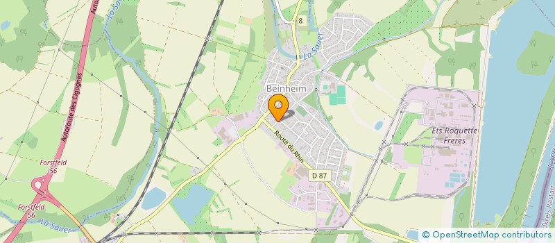 localisation de l'entreprise SCI 34  BEINHEIM