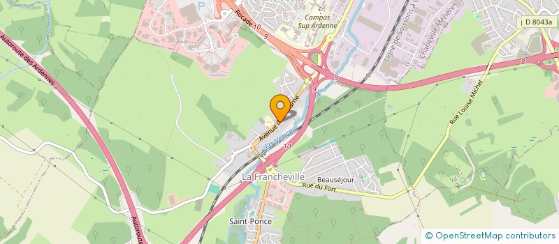 localisation de l'entreprise SCI 34 AV DE LA MARNE  LA FRANCHEVILLE