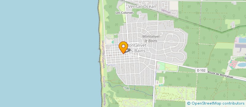 localisation de l'entreprise SCI 34 AVENUE DE L'OCEAN  VENDAYS-MONTALIVET