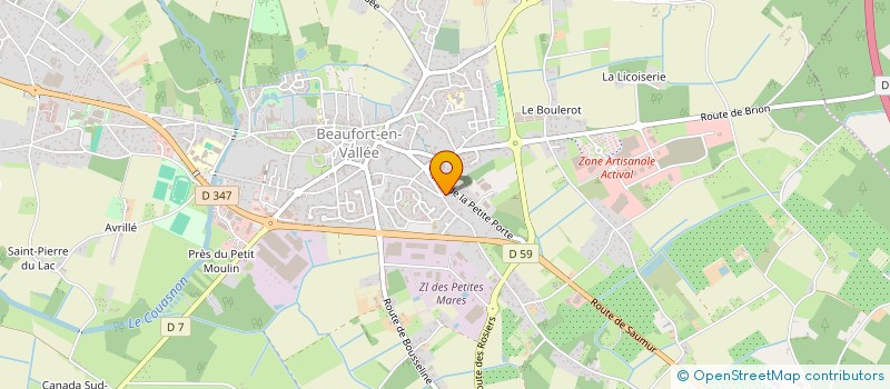 localisation de l'entreprise SCI 34 BIS PLACE CLEMENCEAU à BRISSAC LOIRE AUBANCE