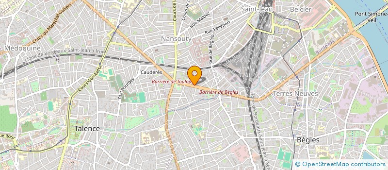 localisation de l'entreprise SCI 34 BVLD  BORDEAUX