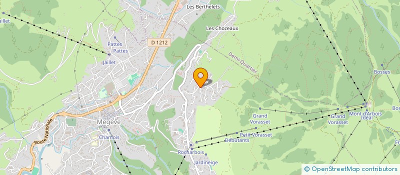 localisation de l'entreprise SCI 34 JARDINS D'ADELAIDE  MEGEVE