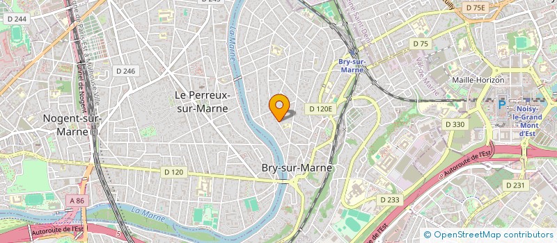 localisation de l'entreprise SCI 34 PLACE FRANCHEVILLE- PERIGUEUX  BRY-SUR-MARNE