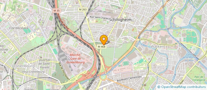 localisation de l'entreprise SCI 34 ROUTE DE BISCHWILLER  SCHILTIGHEIM