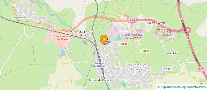 localisation de l'entreprise SCI 34 RUE BAYARD  SEVERAC D'AVEYRON