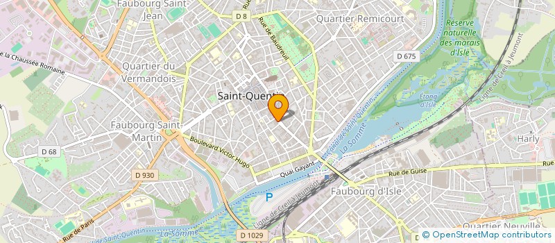 localisation de l'entreprise SCI 34 RUE D ISLE à SAINT-QUENTIN