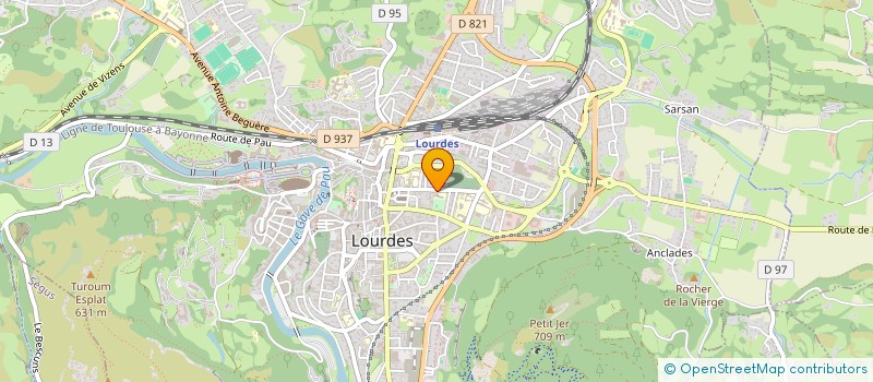 localisation de l'entreprise SCI 34 RUE DE LANGELLE  LOURDES