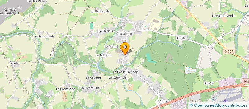 localisation de l'entreprise SCI 34 RUE DU MARCHIX  AUCALEUC