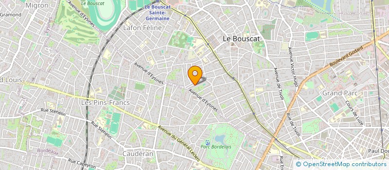 localisation de l'entreprise SCI 34 RUE JOSEPH PERES  LE BOUSCAT