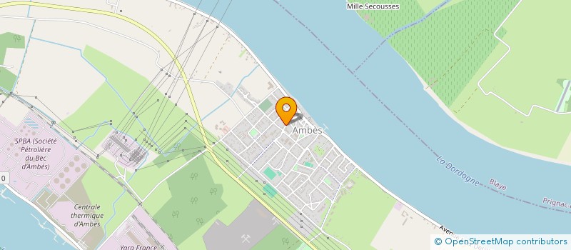 localisation de l'entreprise SCI 34 RUE MARECHAL LECLERC  AMBES