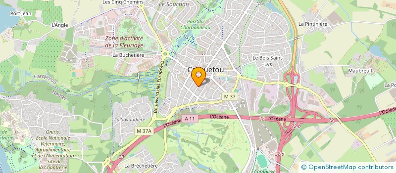 localisation de l'entreprise SCI 35 + 37 = 72  CARQUEFOU